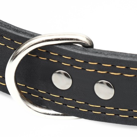 The collar is two-layer leather, 85 x 4.5 cm, Osh 50-70 cm, black-3