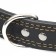 The collar is two-layer leather, 85 x 4.5 cm, Osh 50-70 cm, black