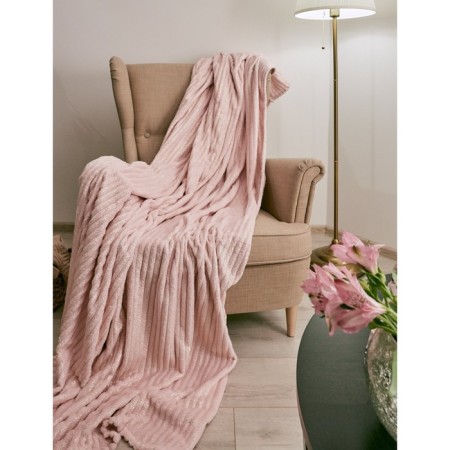 Luxe Pink/Gold blanket, size 200x220 cm, pink color