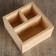 Square stand from pine, with 3 compartments, 15 × 15 × 8 cm