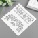 Plastic stencil "Patterns, butterfly" 15x15 cm
