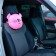 Pillow on the headrest Matech Mimimish Line, 33 x 31 x 10 cm, pink