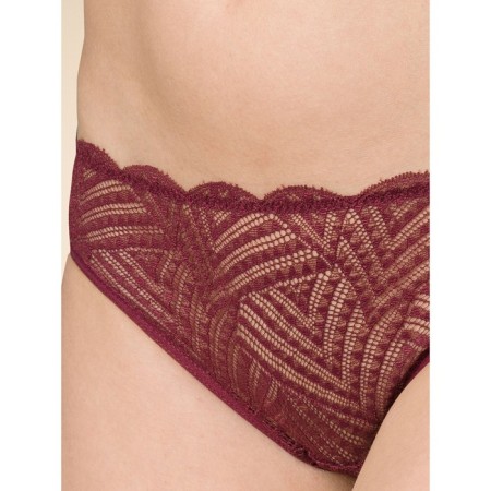 Female cowards, size 46, burgundy color-2