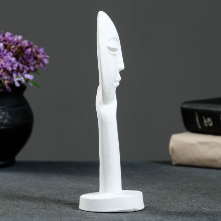 Figure "Mask in the hands" White 20cm-1