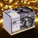 Garland “thread” 10 m, IP65, UMS, dark rubber thread, 100 LED, warm white glow, 220 V