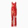 Female set (top/pants), red color, size 52
