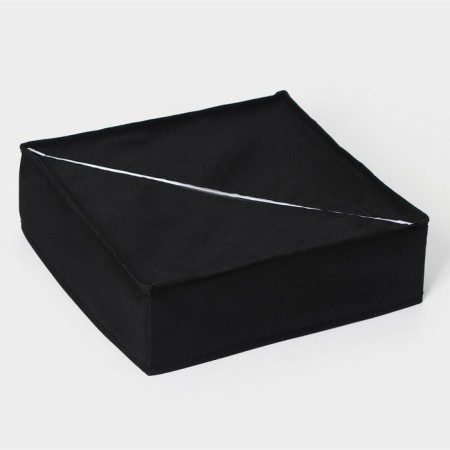 Organizer for storing linen "Smart", 24 cells, 32 × 32 × 10 cm, black color-4