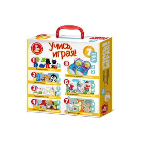 Набор игр «Учись, играя!», 7 в 1, для малышей-1