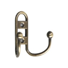 Furniture tundra hook TKD017, two -rod, bronze, 4 pcs TMP