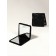 Mirror folding quad (2) s/took 7*7 cm wave matte black bag QF