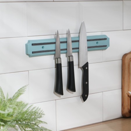Holder for knives magnetic shade "Color line", 33 cm, blue color