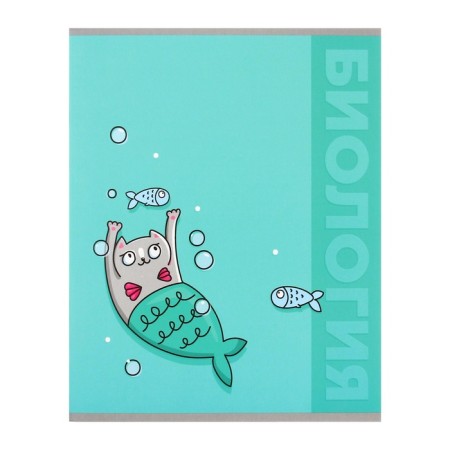 A set of object notebooks Calligrata TOP "Animals", 48 sheets, 12 items, with reference material, cover coated cardboard, matte lamination, selective UV-lame, offset block-23