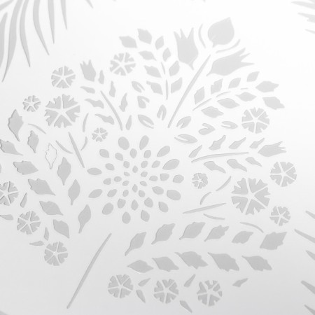 Plastic stencil "Leaves" 21x29.7 cm-4