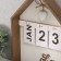 Souvenir wood wall calendar "Heart with a bow" 5x20x28 cm