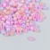 Glass beads 6/0 "Lilac-pink melange" 10 g