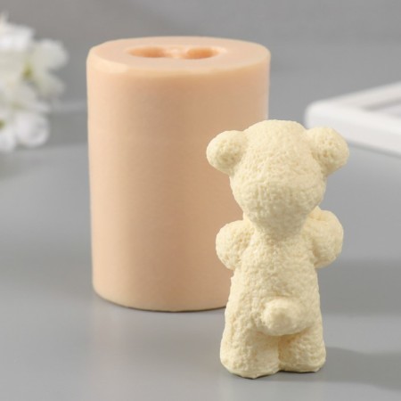 Silicone Mold "Bear with a toy" 4,5x4x7.5 cm mix-2