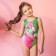 KAFTAN "Tropical" swimsuit, height 98-104 (30), green