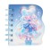 Notebook Gift Book on the comb 80l, line, color block, cover. 3D anime (10.2x10.5cm) 10539