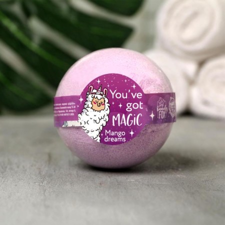 Бомбочка для ванны You've got magic, 130 г, аромат манго, BEAUTY FOX-1