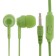 Headphones Blast BAH-217 MOBILE, vacuum, microphone, 3.5 mm, 1.2 m, green