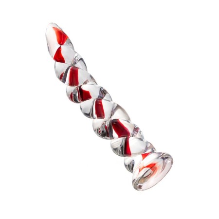 Unrealistic phallimitator Sexus Glass, glass, transparent, 18 cm-2