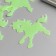 Plastic sticker phosphorus "unicorns" set of 4pcs mix 17x12 cm