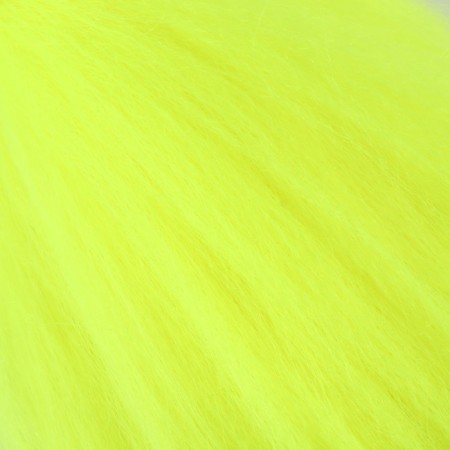 Zumba Kanecalon is monophonic, corrugated, 60 cm, 100 g, lemon color (#ay22)-6