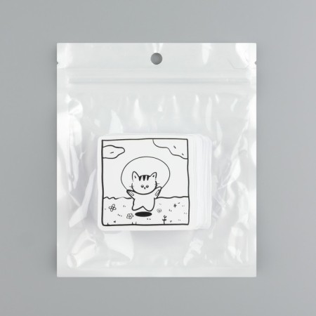 Stickers plastic "Miracle-living" set 60 pcs 10x12 cm-3