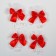 Bows on the handles of a wedding car, 4 pcs., Reds