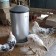 Bunker feeder for poultry at 18 kg, galvanized steel
