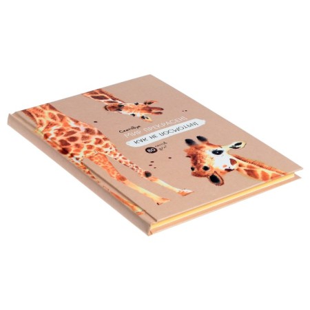 Sketchbook A5, 80 sheets "Life is beautiful", hard cover, matte lamination, beige unit 80 g/m2-1