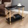 Coffee table, tree, 60x30x53 cm, black
