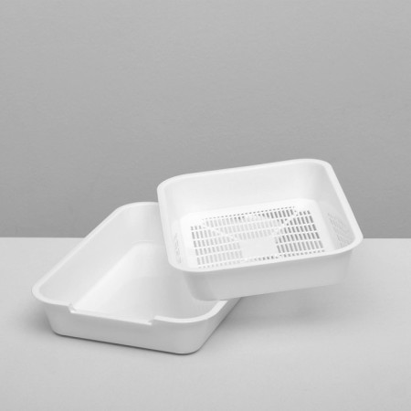 Medium toilet with a mesh of 36 x 26 x 6.5 cm, white-5