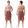 Kilt for the sauna husband (65x150), ts. chocolate, waffe 40g/m, hl100%