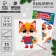 Set for creativity. New Year's embroidery with a cross "New Year! Red fox ", 14 x 10 cm
