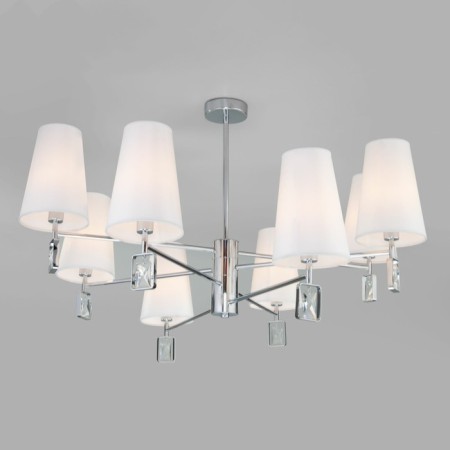 Classical chandelier with lampshades Milazzo, 40W, E14, 90x90x50.5 cm