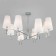 Classical chandelier with lampshades Milazzo, 40W, E14, 90x90x50.5 cm