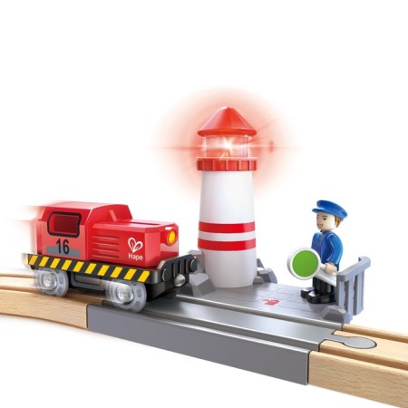 Game set Hape "Railway Cargo Delivery in the port"-5