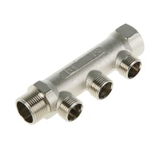Коллектор Valtec, 3/4" х 1/2" 3 выхода, с наружной резьбой