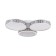 Ambrella Light Ice lamp, 154W LED, 11550LM, 3000-6400K, white color, chrome with FDU