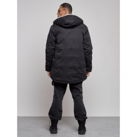 Winter male park, size 56, black color-3