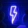 Neon sign "Lightning" 13 × 33.5 cm, AAX3 batteries (not in the kit), USB, glow of blue