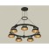 Suspended Ambrella Light, XR92051402, GX53 LED 12 W, Black sand, yellow gold, transparent