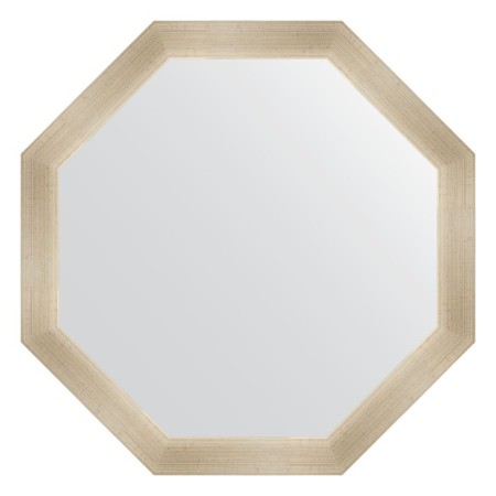 Mirror in the baguette frame, poisoned silver 59 mm, 70.4x70.4 cm