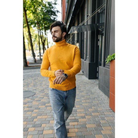 Jumper male ise, size 54, yellow color-10