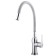 Fashun A54801-12 kitchen mixer, single-leaf, flexible spout, stainless steel, gray