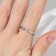 Ring Xuping Strength, white color in silver, size 17