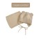 A cap on ties with ears children's Amarobaby Pure Love Bear, with a lining, size 46-48 cm, sand