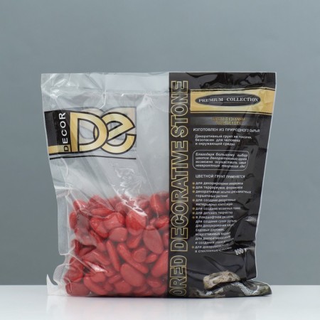 Soil for the aquarium "Galki Color, Red" 800g FR 8-12 mm-1
