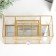 Casket glass for cosmetics and jewelry with a drawer "Golden pattern" 10.3x10.3x23.3 cm